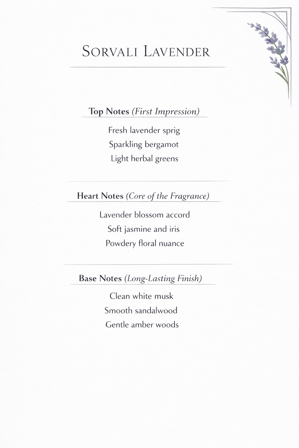 D&Chaitu – Sorvali Lavender (Eau de Parfum, 50 ml)